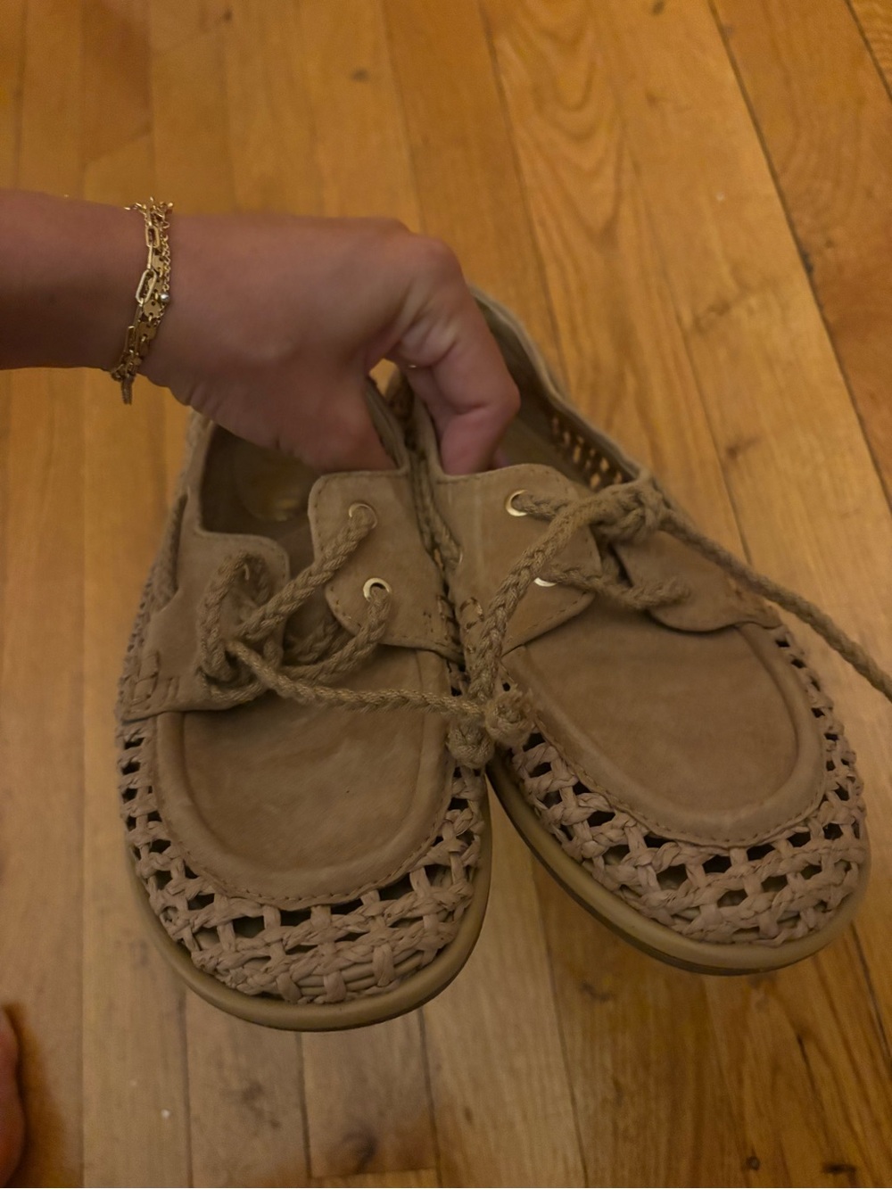 Sam Edelman Tan Suede Woven Loafer - Picture 8 of 9